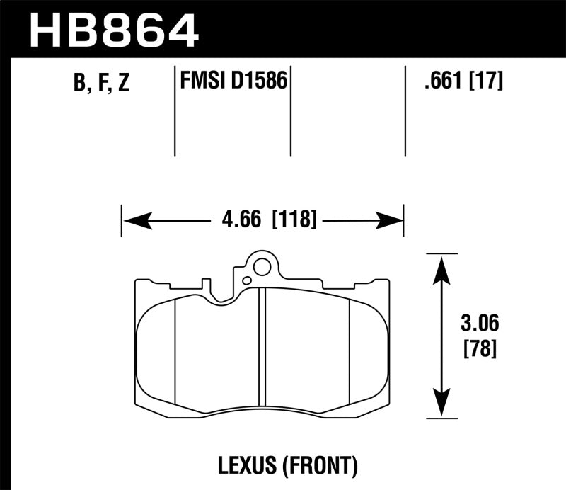 Load image into Gallery viewer, Hawk 13-17 Lexus GS350/GS350 F Sport / 12-17 Lexus IS350 HPS Street Front Brake Pads

