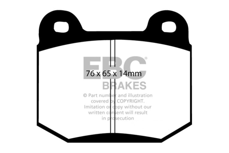 Load image into Gallery viewer, EBC 99-03 Mitsubishi Lancer Evolution 2.0 Turbo Yellowstuff Rear Brake Pads
