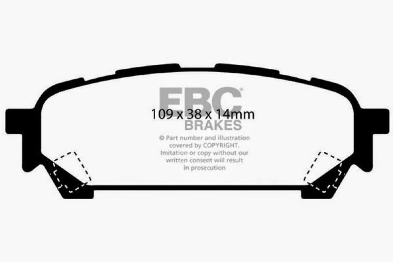 Load image into Gallery viewer, EBC 04-06 Saab 9-2X 2.0 Turbo Yellowstuff Rear Brake Pads
