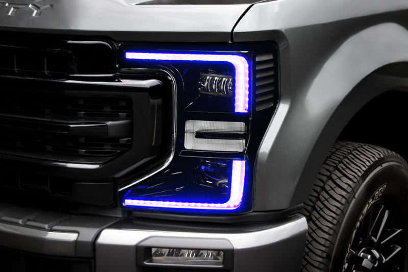 Load image into Gallery viewer, Oracle 20-22 Ford F-250/350 Super Duty Dynamic ColorSHIFT Headlight DRL Upgrade Kit w/Switchback
