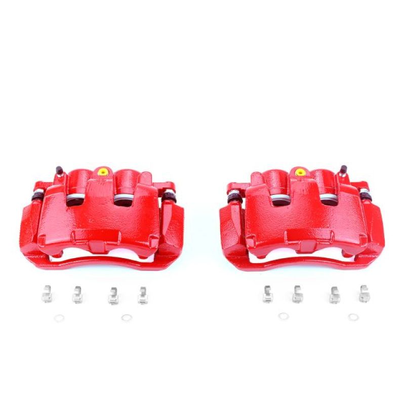 Load image into Gallery viewer, Power Stop 07-09 Chrysler Aspen Front Red Calipers w/Brackets - Pair
