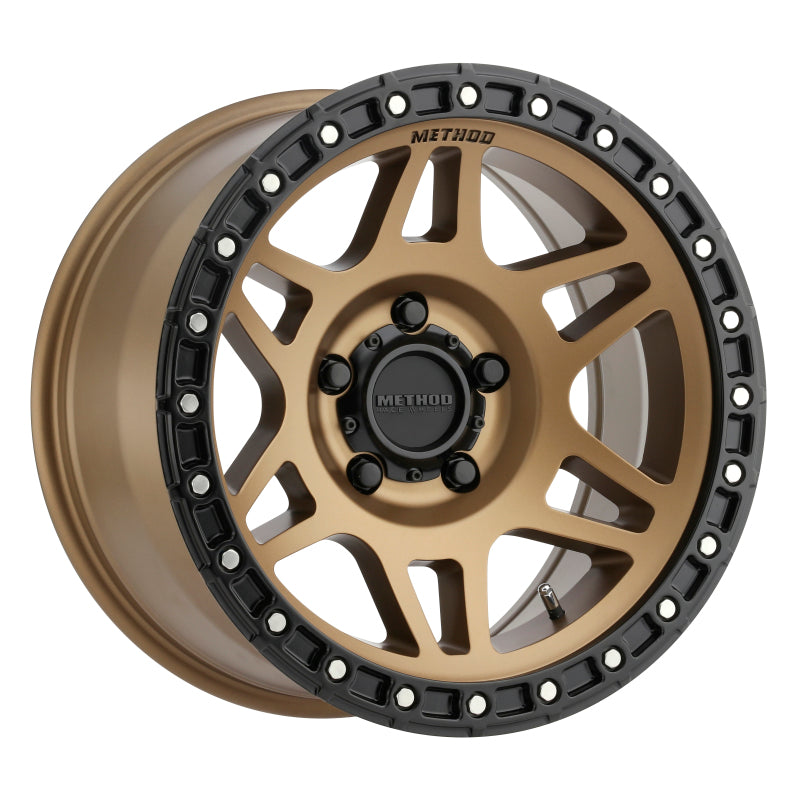 Load image into Gallery viewer, Method MR312 17x8.5 0mm Offset 5x150 110.5mm CB Method Bronze/Black Street Loc Wheel
