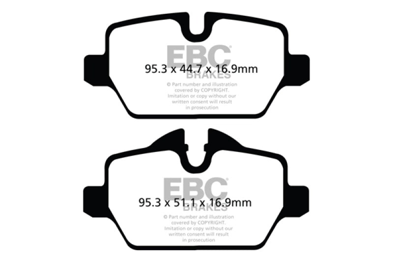 Load image into Gallery viewer, EBC 10+ Mini Countryman 1.6 Cooper Redstuff Rear Brake Pads
