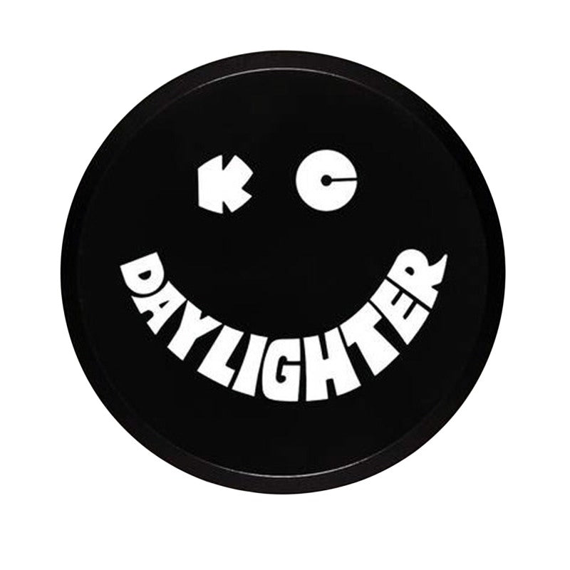 Load image into Gallery viewer, KC HiLiTES 6in. Round Hard Cover for Daylighter/SlimLite/Pro-Sport (Single) - Black w/White Smile
