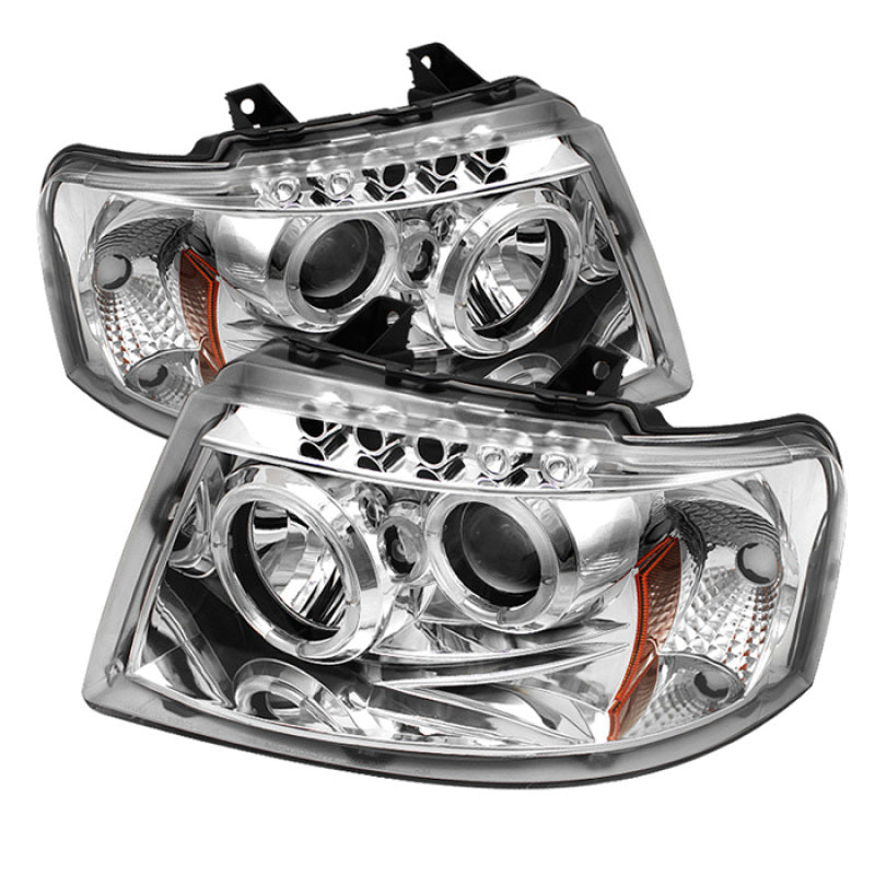 Load image into Gallery viewer, Spyder Ford Expedition 03-06 Projector Headlights LED Halo LED Chrm Low 9006 PRO-YD-FE03-HL-C
