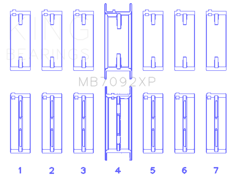 Load image into Gallery viewer, King Nissan RB26DETT (Size STDX) Performance Main Bearing Set
