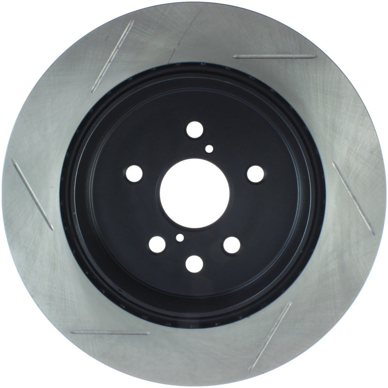 Load image into Gallery viewer, StopTech Power Slot 06-09 Lexus GS Series / 06-10 IS350 Rear Left Slotted Rotor
