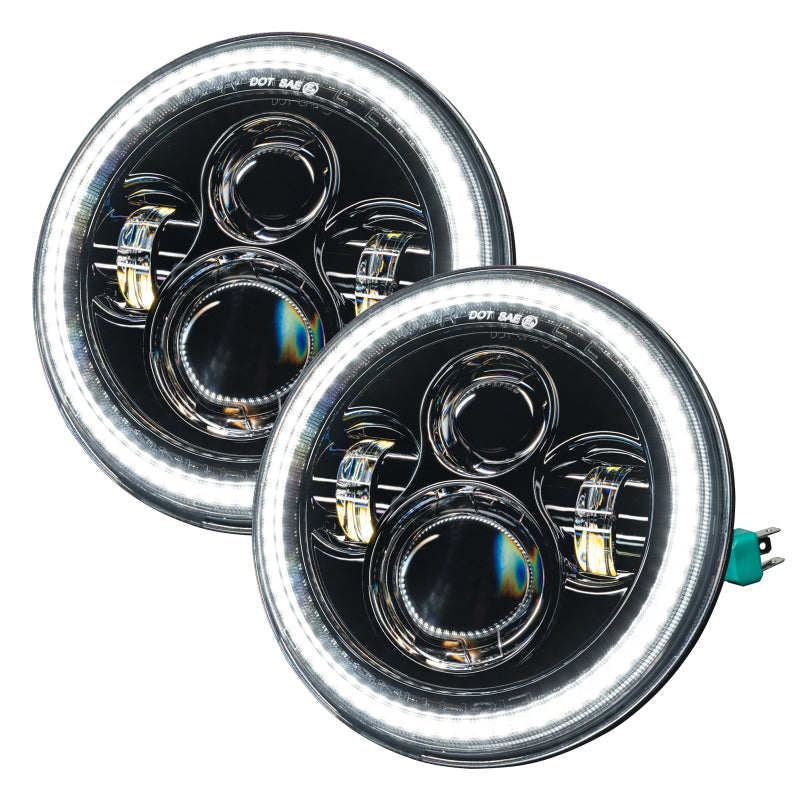 Load image into Gallery viewer, Oracle 07-18 Jeep Wrangler JK Switchback LED Halo Headlights - Amber/White - Switchback
