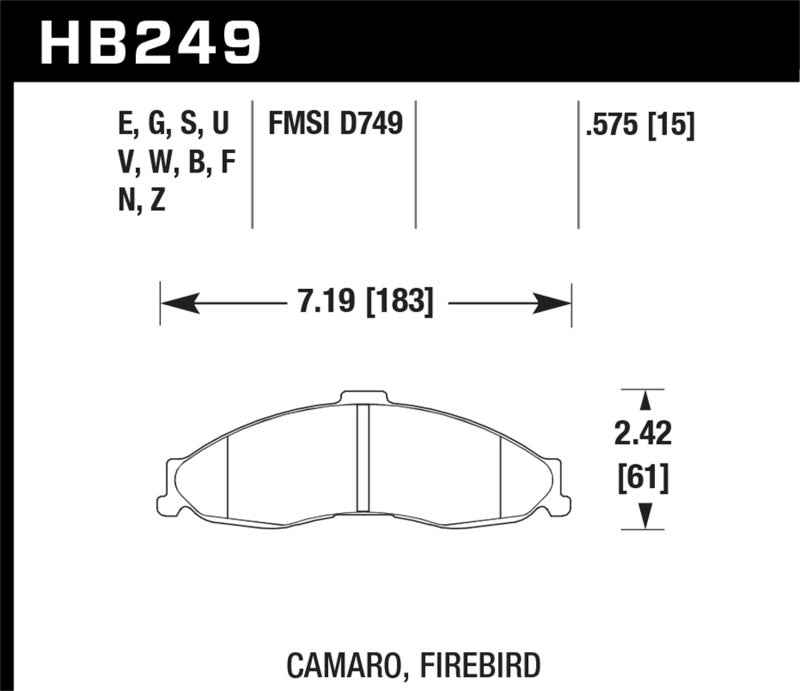 Load image into Gallery viewer, Hawk 98-02 Camaro/Firebird HP+ Street Front Brake Pads
