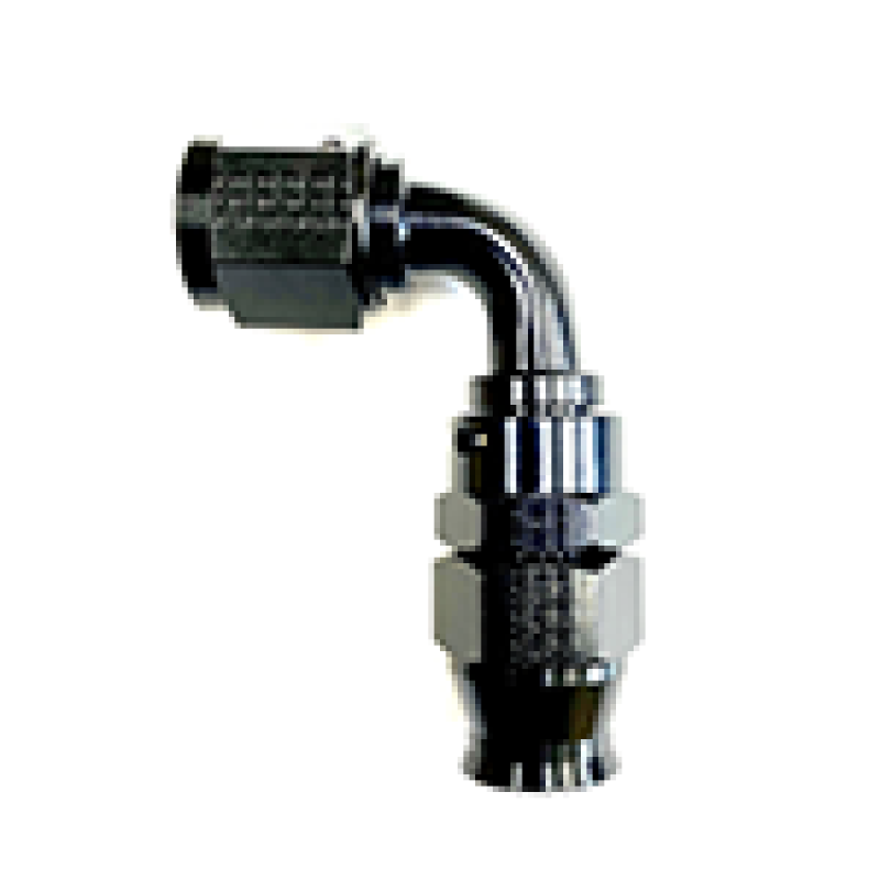 Load image into Gallery viewer, Fragola -10AN Real Street x 90 Degree Hose End Black For PTFE Hose
