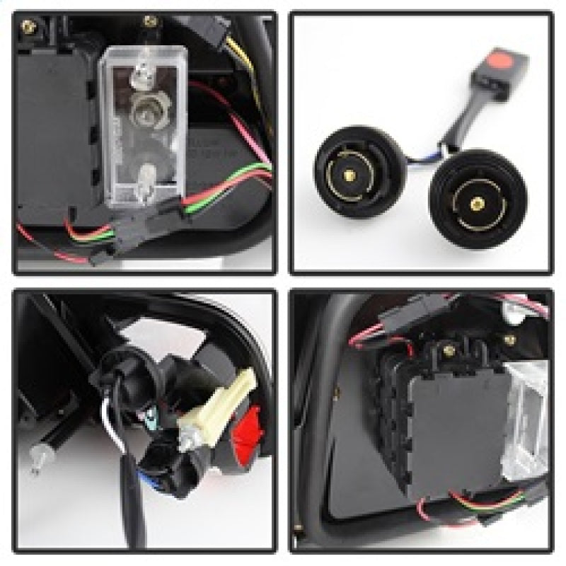 Load image into Gallery viewer, Spyder 04-06 BMW E46 2Dr (Coupe ONLY No Conv.) Lgtbar Styl LED Tail Lghts Blk ALT-YD-BE4604-LBLED-BK
