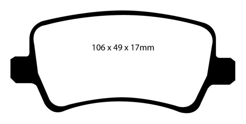 Load image into Gallery viewer, EBC 13-15 Land Rover LR2 2.0 Turbo Yellowstuff Rear Brake Pads

