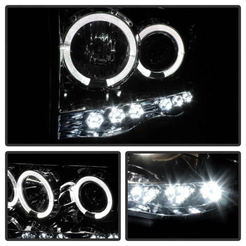 Load image into Gallery viewer, Spyder Dodge Ram 1500 02-05/Ram 2500 03-05 Projector Headlights LED Halo LED Chrm PRO-YD-DR02-HL-C
