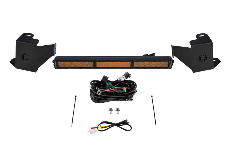 Load image into Gallery viewer, Diode Dynamics 2022 Toyota Tundra Stealth Bumper Light Bar Kit - Amber Combo
