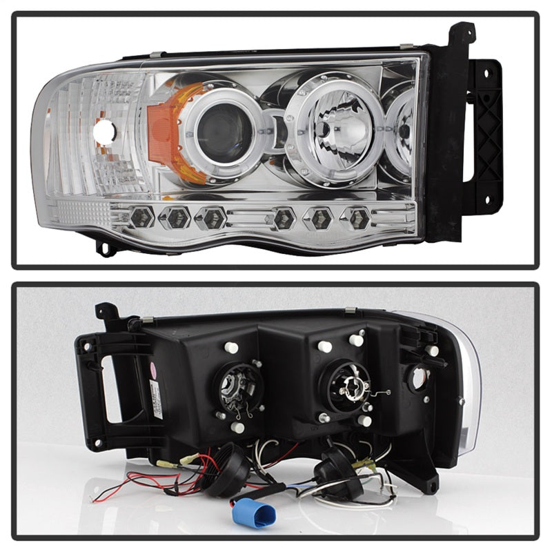 Load image into Gallery viewer, Spyder Dodge Ram 1500 02-05/Ram 2500 03-05 Projector Headlights LED Halo LED Chrm PRO-YD-DR02-HL-C

