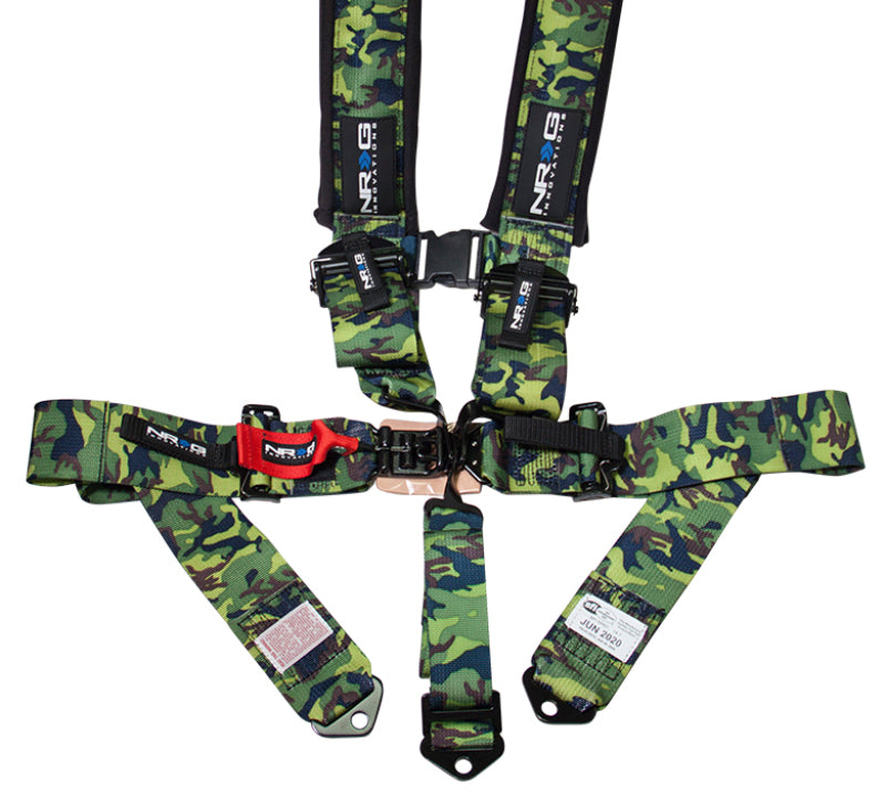 Load image into Gallery viewer, NRG SFI 16.1 5pt 3in. Seat Belt Harness/ Latch Link - Camo
