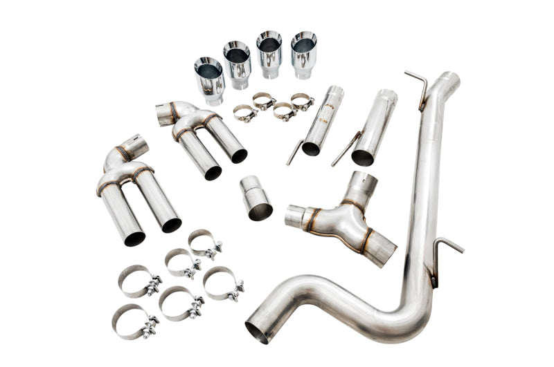 Load image into Gallery viewer, AWE Tuning Audi 8V S3 Track Edition Exhaust w/Chrome Silver Tips 102mm

