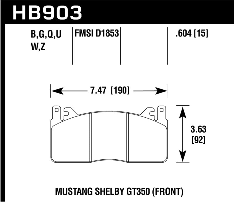 Load image into Gallery viewer, Hawk 15-17 Ford Mustang HPS 5.0 Front Brake Pads
