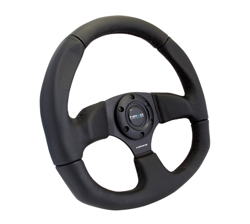Load image into Gallery viewer, NRG Reinforced Steering Wheel (320mm Horizontal / 330mm Vertical) Leather w/Black Stitching
