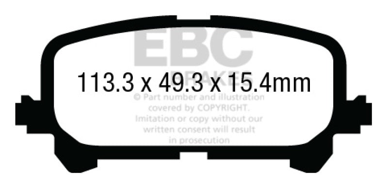 Load image into Gallery viewer, EBC 14+ Acura MDX 3.5 Greenstuff Rear Brake Pads
