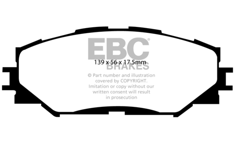 Load image into Gallery viewer, EBC 06-08 Toyota RAV 4 2.4 Greenstuff Front Brake Pads
