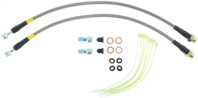 Load image into Gallery viewer, StopTech 11-14 Jeep Grand Cherokee (all) Stainless Steel Front Brake Lines
